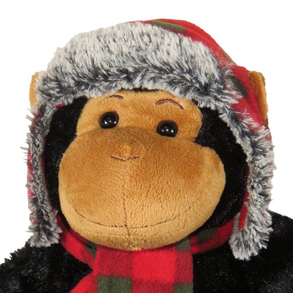 Dan Dee Plush Monkey Winter Outfit Scarf and Hot 16in Stuffed Animal - Picture 2 of 16